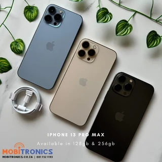 iPhone 13 Pro Max 128gb/256gb - Certified Pre-Owned - 6 Months Warranty
