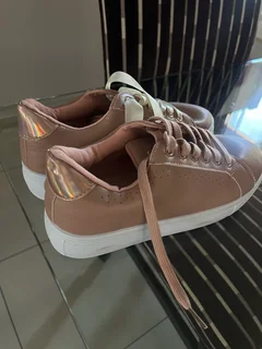 Soviet Chunky Sole Sneakers – Pink &amp; White(Pre loved)