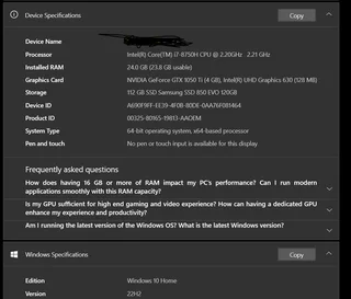 Dell 15-5587 Gaming laptop good condition