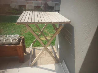 Round Patio Table with 2 Chairs &amp; Square Table