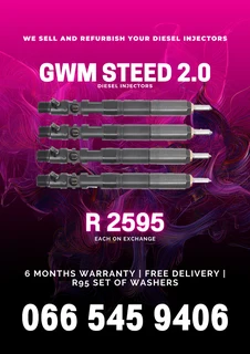 Gwm Steed 2.0 Diesel Injectors For Sale On Exchange With Warranty