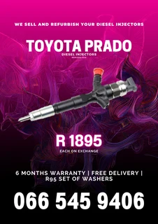 Toyota Prado Diesel Injectors For Sale On Exchange With Warranty