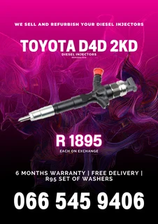 Toyota D4d 2kd Diesel Injectors For Sale On Exchange With Warranty