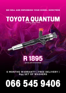 Toyota Quantum Diesel Injectors For Sale On Exchange With Warranty