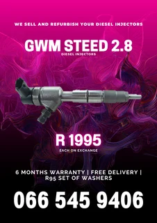 Gwm Steed 2.8 Diesel Injectors For Sale On Exchange With Warranty