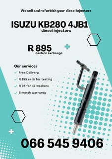 Isuzu Kb250 4jb1 Diesel Injectors For Sale On Exchange With Warranty