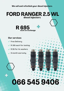 Ford Ranger 2.5 Wl Diesel Injectors For Sale On Exchaneg With Warranty