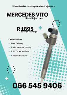 Mercedes Benz Vito Diesel Injectors For Sale On Exchange With Warranty