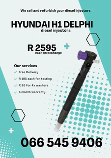 Hyundai H1 Delphi Diesel Injectors For Sale On Exchange With Warranty