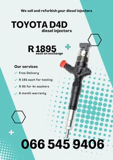 Toyota D4d Diesel Injectors For Sale On Exchange With Warranty