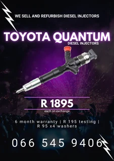 Toyota Quantum Diesel Injectors For Sale On Exchange With Warranty