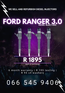 Ford Ranger 3l Tdci Diesel Injectors For Sale On Exchange With Warranty