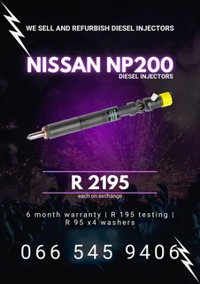 Nissan Np200 Diesel Injectors For Sale On Exchange With Warranty