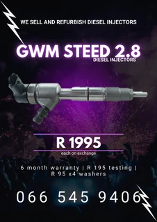 Gwm 2.8 Diesel Injectors For Sael With Warranty