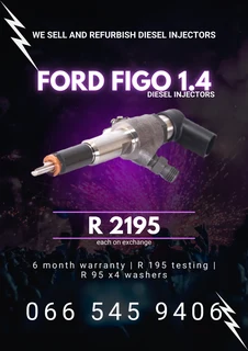 Ford Figo 1.4 Diesel Injectors For Sale With Warranty