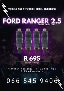 Ford Ranger 2.5 Wl Diesel Injectors For Sale With Warranty