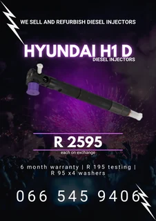 Hyundai H1 Delphi Diesel Injectors For Sale With Warranty