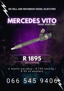Mercedes Vito Diesel Injectors For Sale On Exchange With Warranty
