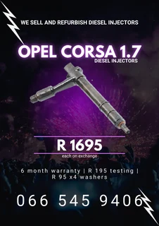 Opel Corsa 1.7 Diesel Injectors For Sale On Exchange With Warranty