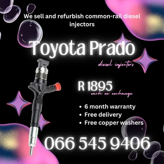 Toyota Prado Diesel Injectors For Sale On Exchange With Warranty On Exchange