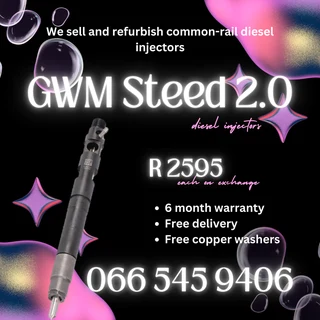 Gwm Steed 2.0 Diesel Injectors For Sale On Exchange With Warranty