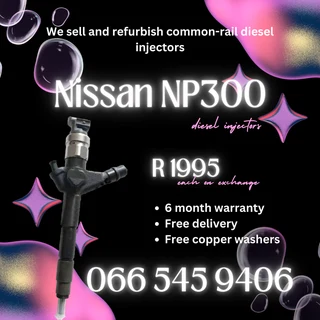 Nissan Np300 Diesel Injectors For Sale On Exchange With Warranty