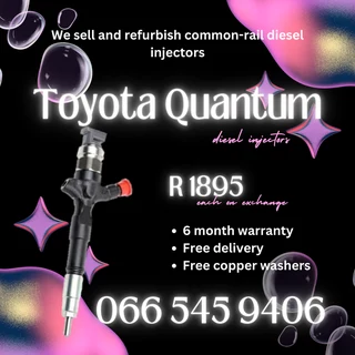 Toyota Quantum Diesel Injectors For Sale On Exchange With Warranty