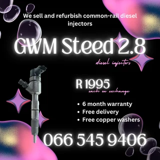 Gwm Steed 2.8 Diesel Injectors For Sale On Exchange With Warranty