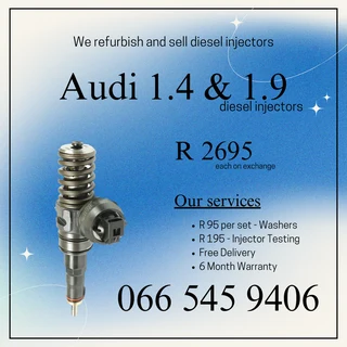 Audi 1.4 &amp; 1.6 Diesel Injectors For Sale On Exchange With Warranty