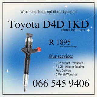 Toyota D4d 1kd Diesel Injectors For Sale On Exchange With Warranty