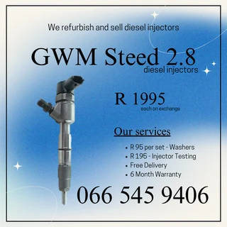 Gwm Steed 2.8 Diesel Injectors For Sale On Exchange With Warranty