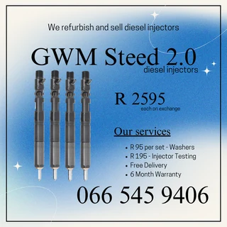Gwm Steed 2.0 Diesel Injectors For Sale On Exchange With Warranty