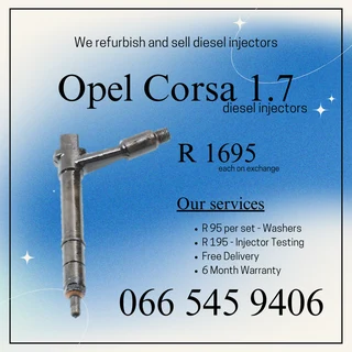 Opel Corsa 1.7 Diesel Injectors For Sale On Exchange With Warranty
