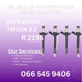 Mitsubishi Triton 3.2 Diesel Injectors For Sale On Exchange With Warranty