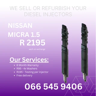 Nissan Micra 1.5 Diesel Injectors For Sale On Exchange With Warranty