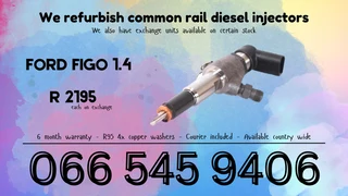 Ford Figo 1.4 Diesel Injectors For Sale On Exchange With Warranty