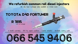 Toyota Fortuner Diesel Injectors For Sale On Exchange With Warranty