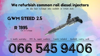 Gwm Steed 2.5 Diesel Injectors For Sale On Exchange With Warranty