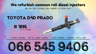 Toyota Prado Diesel Injectors For Sale On Exchange With Warranty