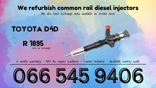 Toyota D4d Diesel Injectors For Sale On Exchange With Warranty