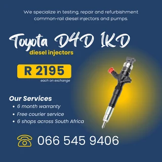 Toyota D4d 2kd Diesel Injectors For Sale On Exchange