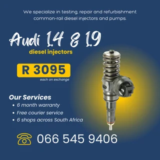 Audi 1.4 &amp; 1.9 Diesel Injectors For Sale On Exchange With 6 Month Warranty