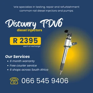 Discovery Tdv6 Diesel Injectors For Sale On Exchange With 6 Month Warranty