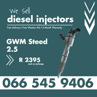 Gwm Steed 2.5 Diesel Injectors For Sale With Warranty