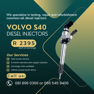 Volvo S40 Diesle Injectors For Sale
