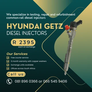 Hyundai Getz Diesel Injectors With Warranty
