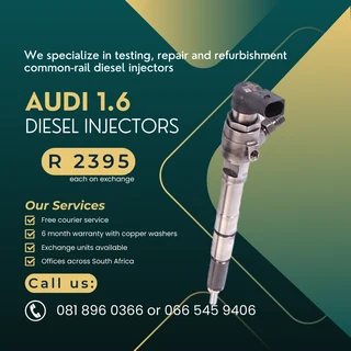 Audi 1.6 Diesel Injectors For Sale With Warranty