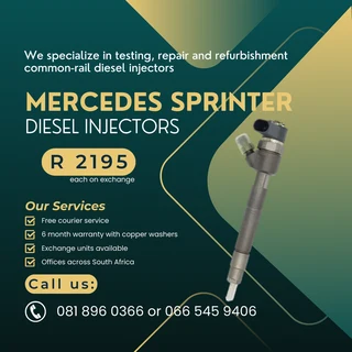 Mercedes Benz Sprinter Diesel Injectors With Warranty