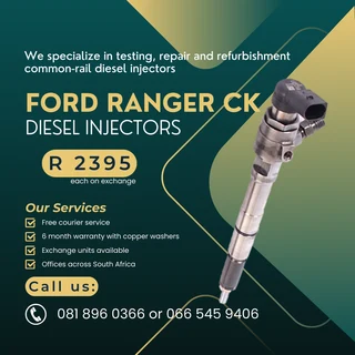 Ford Ranger 2.2 Ck Diesel Injectors For Sale With Warranty