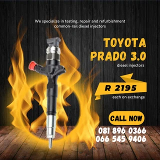 Toyota Prado 3.0 Diesel Injectors For Sale On Exchange